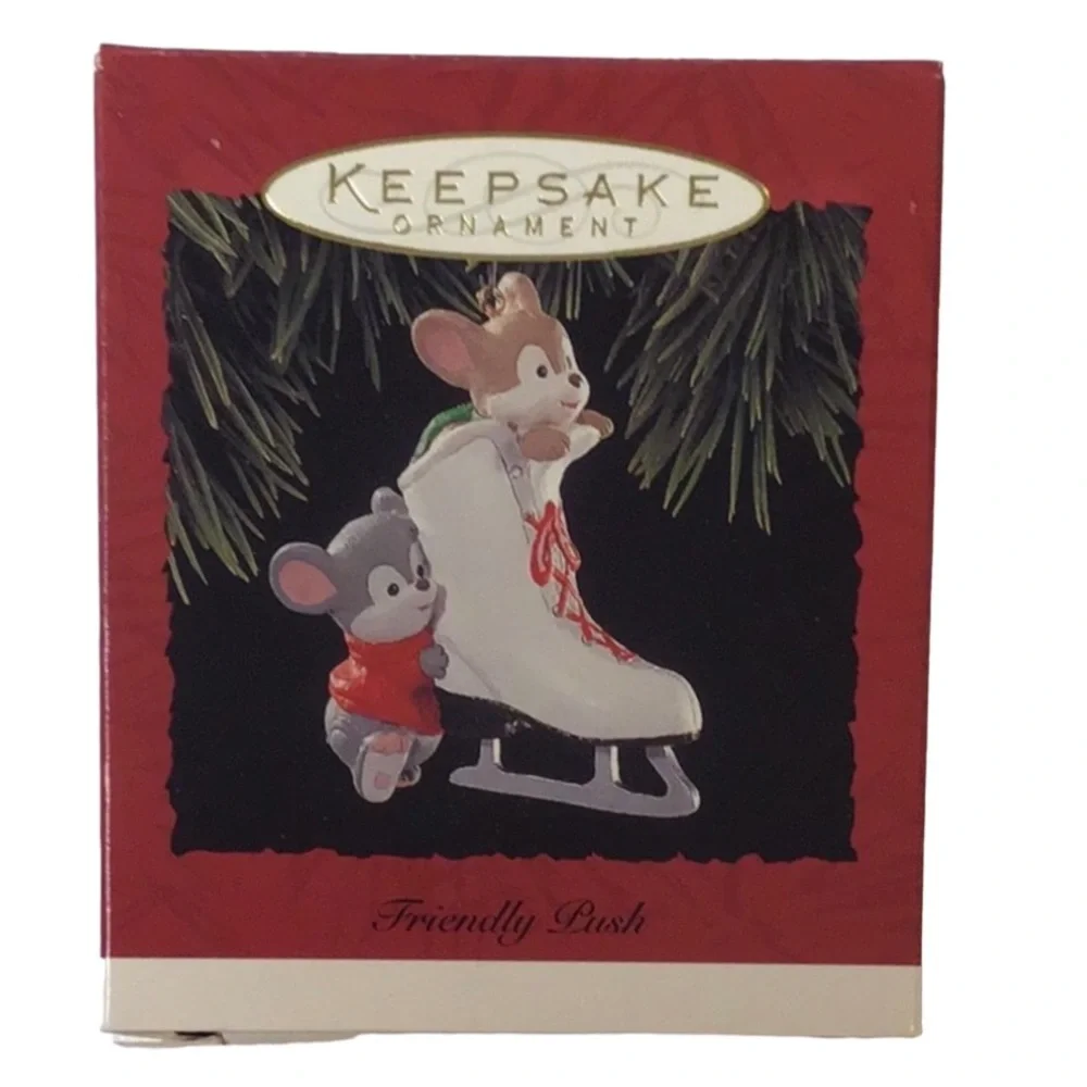 Hallmark 1994 “Friendly Push” Christmas Ornament